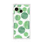 プレミアムスクエアケース with SnapMag［ Nordic Dot - Green ］