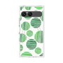 プレミアムスクエアケース with SnapMag［ Nordic Dot - Green ］