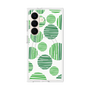 プレミアムスクエアケース with SnapMag［ Nordic Dot - Green ］