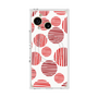 プレミアムスクエアケース with SnapMag［ Nordic Dot - Red ］