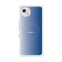 プレミアムスクエアケース with SnapMag［ CASEPLAY Check - Blue ］