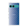 プレミアムスクエアケース with SnapMag［ CASEPLAY Check - Blue ］