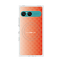 プレミアムスクエアケース with SnapMag［ CASEPLAY Check - Orange ］