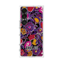 プレミアムスクエアケース with SnapMag［ ANNA SUI - ガーデンフワラー - マゼンタ ］