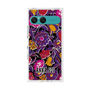 プレミアムスクエアケース with SnapMag［ ANNA SUI - ガーデンフワラー - マゼンタ ］