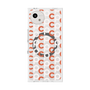 プレミアムスクエアケース with SnapMag［ オリジナル - CASEPLAYイニシャル総柄 - オレンジ ］