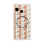 プレミアムスクエアケース with SnapMag［ オリジナル - CASEPLAYイニシャル総柄 - オレンジ ］