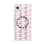 プレミアムスクエアケース with SnapMag［ オリジナル - CASEPLAYイニシャル総柄 - ピンク ］