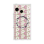 プレミアムスクエアケース with SnapMag［ オリジナル - CASEPLAYイニシャル総柄 - ピンク ］