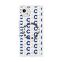 プレミアムスクエアケース with SnapMag［ オリジナル - CASEPLAYイニシャル総柄 - ネイビー ］