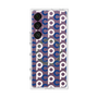 プレミアムスクエアケース with SnapMag［ オリジナル - CASEPLAYイニシャル総柄 - ネイビー ］