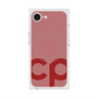 プレミアムスクエアケース with SnapMag［ オリジナル - CASEPLAYイニシャル - レッド ］