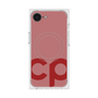 プレミアムスクエアケース with SnapMag［ オリジナル - CASEPLAYイニシャル - レッド ］