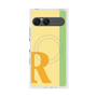 プレミアムスクエアケース with SnapMag［ オリジナル - initial color line - R yellow ］