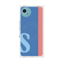プレミアムスクエアケース with SnapMag［ オリジナル - initial color line - S blue ］