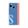 プレミアムスクエアケース with SnapMag［ オリジナル - initial color line - S blue ］