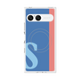 プレミアムスクエアケース with SnapMag［ オリジナル - initial color line - S blue ］