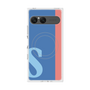 プレミアムスクエアケース with SnapMag［ オリジナル - initial color line - S blue ］