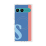 プレミアムスクエアケース with SnapMag［ オリジナル - initial color line - S blue ］