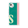 プレミアムスクエアケース with SnapMag［ オリジナル - initial color line - S green ］