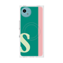 プレミアムスクエアケース with SnapMag［ オリジナル - initial color line - S green ］