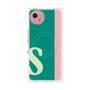 プレミアムスクエアケース with SnapMag［ オリジナル - initial color line - S green ］
