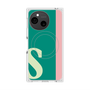 プレミアムスクエアケース with SnapMag［ オリジナル - initial color line - S green ］