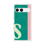 プレミアムスクエアケース with SnapMag［ オリジナル - initial color line - S green ］
