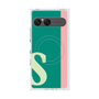 プレミアムスクエアケース with SnapMag［ オリジナル - initial color line - S green ］