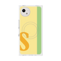 プレミアムスクエアケース with SnapMag［ オリジナル - initial color line - S yellow ］
