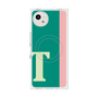 プレミアムスクエアケース with SnapMag［ オリジナル - initial color line - T green ］