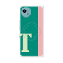 プレミアムスクエアケース with SnapMag［ オリジナル - initial color line - T green ］