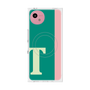 プレミアムスクエアケース with SnapMag［ オリジナル - initial color line - T green ］