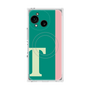 プレミアムスクエアケース with SnapMag［ オリジナル - initial color line - T green ］