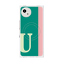 プレミアムスクエアケース with SnapMag［ オリジナル - initial color line - U green ］