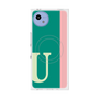 プレミアムスクエアケース with SnapMag［ オリジナル - initial color line - U green ］