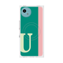 プレミアムスクエアケース with SnapMag［ オリジナル - initial color line - U green ］