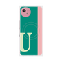 プレミアムスクエアケース with SnapMag［ オリジナル - initial color line - U green ］