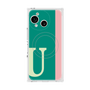プレミアムスクエアケース with SnapMag［ オリジナル - initial color line - U green ］