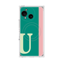 プレミアムスクエアケース with SnapMag［ オリジナル - initial color line - U green ］