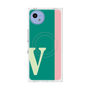 プレミアムスクエアケース with SnapMag［ オリジナル - initial color line - V green ］