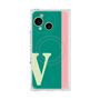 プレミアムスクエアケース with SnapMag［ オリジナル - initial color line - V green ］