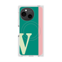 プレミアムスクエアケース with SnapMag［ オリジナル - initial color line - V green ］