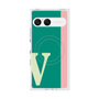 プレミアムスクエアケース with SnapMag［ オリジナル - initial color line - V green ］