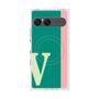 プレミアムスクエアケース with SnapMag［ オリジナル - initial color line - V green ］