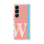 プレミアムスクエアケース with SnapMag［ オリジナル - initial color line - W pink ］