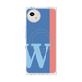 プレミアムスクエアケース with SnapMag［ オリジナル - initial color line - W blue ］