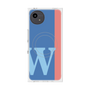 プレミアムスクエアケース with SnapMag［ オリジナル - initial color line - W blue ］