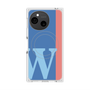 プレミアムスクエアケース with SnapMag［ オリジナル - initial color line - W blue ］