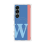 プレミアムスクエアケース with SnapMag［ オリジナル - initial color line - W blue ］